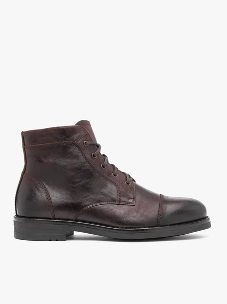 Kastanienbraune isolierte Stiefel