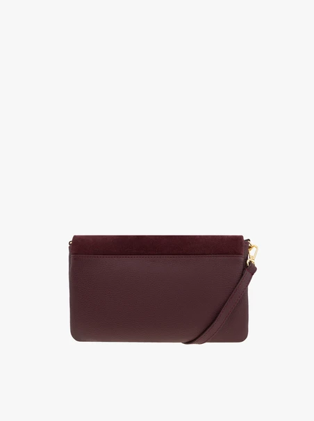 <p>Kleine burgunderrote Handtasche</p>