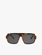 Unisex-Sonnenbrille mit Rahmen mit Leopardenmuster