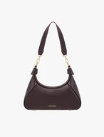Kastanienbraune Handtasche aus Vollnarbenleder