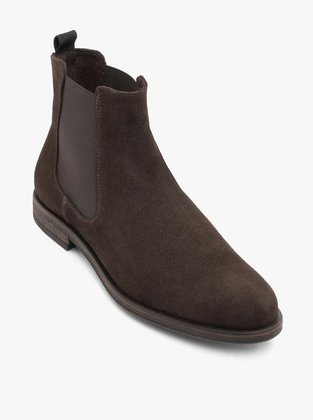 Braune Velours-Pantoffeln