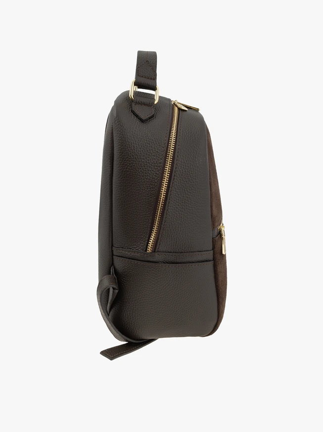 Brauner Lederrucksack medium