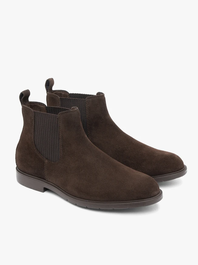 Braune Velours-Pantoffeln