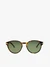 Sonnenbrille mit Leopardenmusterrahmen