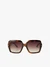 Quadratische Sonnenbrille mit Pantherrahmen