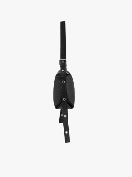 Schwarze Handtasche in Krokodilleder-Optik