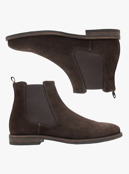 Braune Velours-Pantoffeln