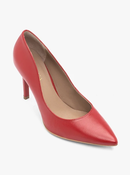 Rote Stiletto-Pumps