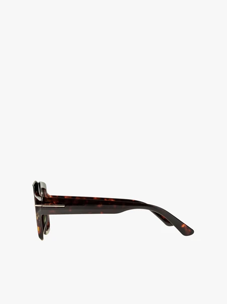 Quadratische Sonnenbrille mit Pantherrahmen