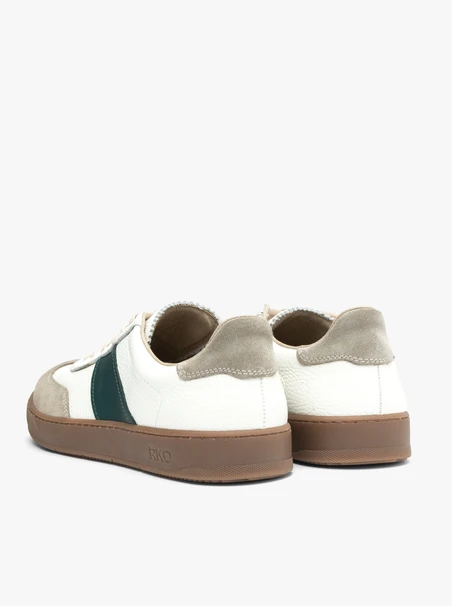 Cremefarbene sportliche Halbschuhe