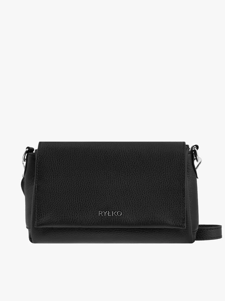 Schwarze Handtasche mit Magnetverschluss