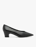 Schwarze Pumps aus Vollnarbenleder mit Stilettoabsatz