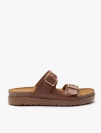 Braune Flip-Flops mit zwei Riemen
