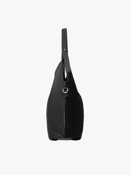 Schwarze große A4-Handtasche