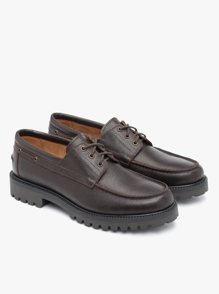 Dunkelbraune Boat-Shoes