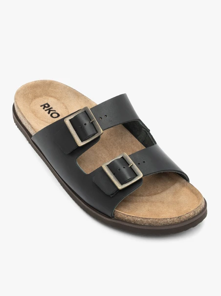 Schwarze Flip-Flops mit zwei Riemen
