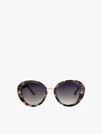 Runde Sonnenbrille mit schwarzem Panther