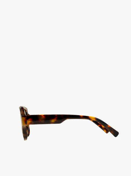 Unisex-Sonnenbrille mit Rahmen mit Leopardenmuster