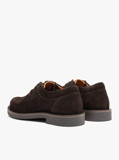 Braune lässige Velourslederhalbschuhe