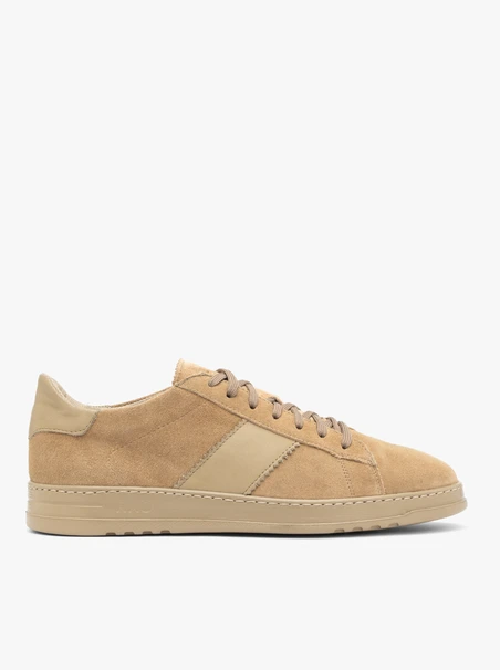 Beige Sporthalbschuhe