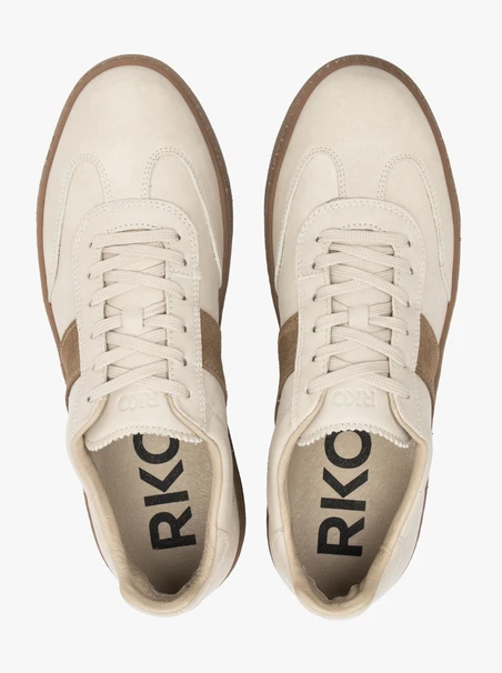 Sportliche Halbschuhe in Creme und Beige