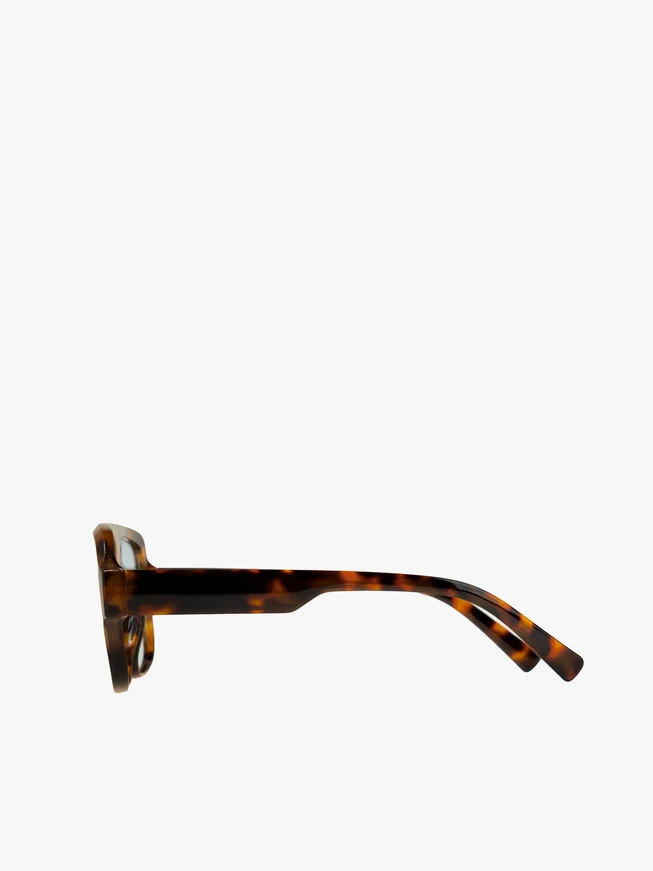 Unisex-Brille mit Gestell mit Leopardenmuster