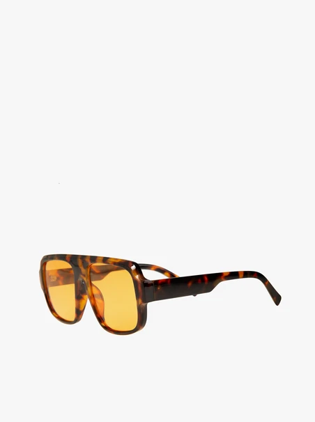 Unisex-Pantherbrille mit gelben Gläsern