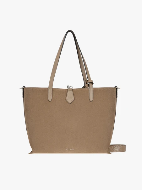 Beige große A4 Handtasche