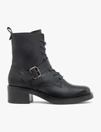Schwarze Schnallenstiefel