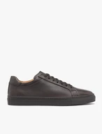 Dunkelbraune Lederhalbschuhe