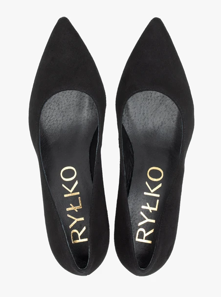 Schwarze Stiletto-Pumps