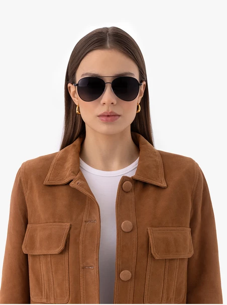 Unisex Flieger-Sonnenbrille mit getönten Gläsern