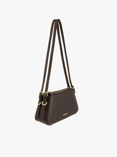 Kleine braune Lederhandtasche