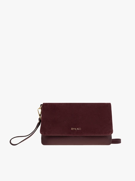 <p>Kleine burgunderrote Handtasche</p>