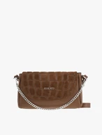 Hellbraune Handtasche mit Krokodilleder-Optik