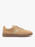 Beige Sporthalbschuhe