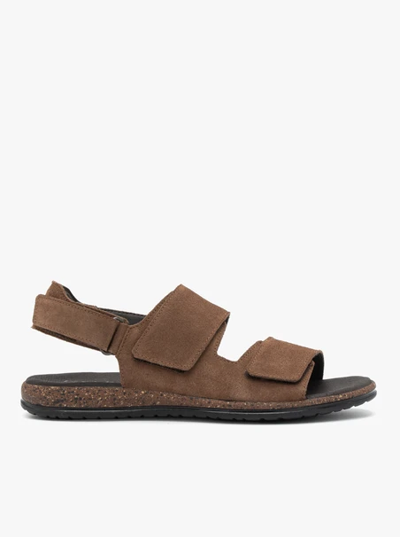 Braune Klettsandalen