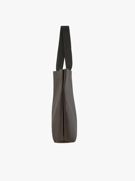 Braune große Shopper-Tasche aus Leder