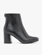 Schwarze Stöckelschuhe aus Leder