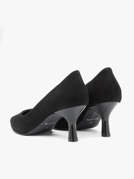 Schwarze Stiletto-Pumps