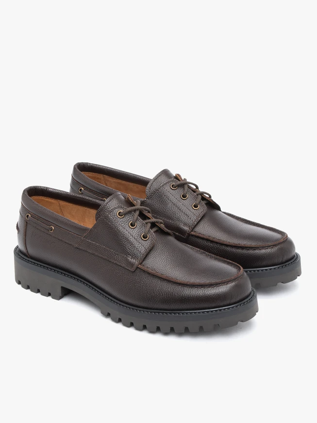Dunkelbraune Boat-Shoes