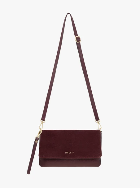 <p>Kleine burgunderrote Handtasche</p>