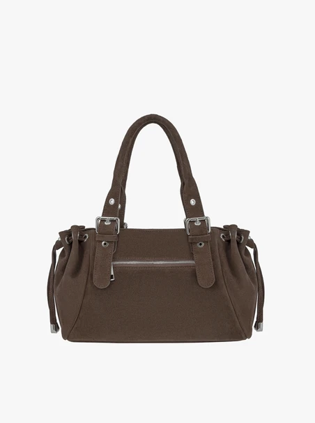 Braune mittelgroße Handtasche