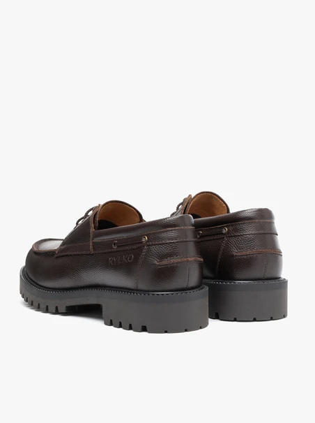 Dunkelbraune Boat-Shoes