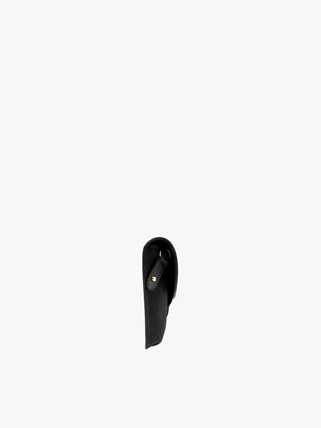 Schwarze Gürteltasche aus Leder