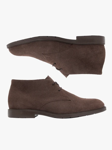 Braune Chukka-Stiefeletten