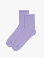 Lila Baumwollsocken