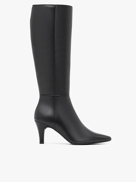 Schwarze Stiefel mit Stiletto-Absatz