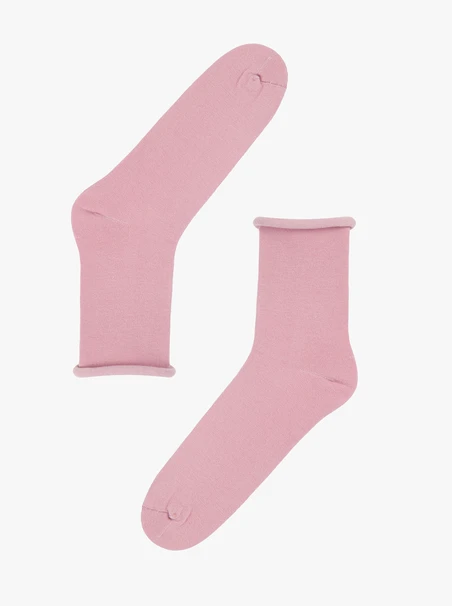 Rosa Baumwollsocken