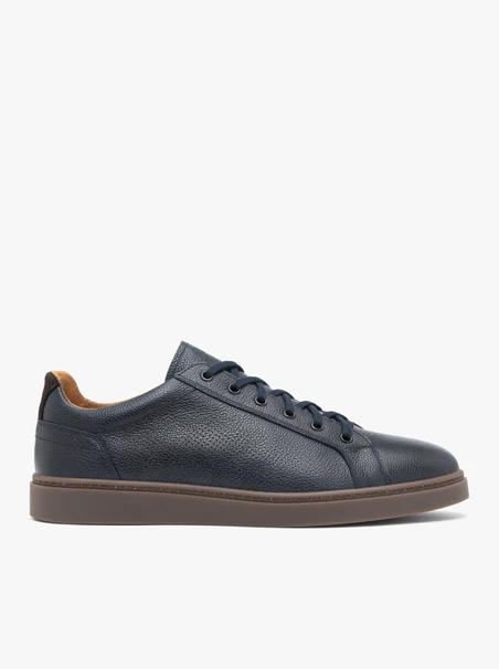 Marineblaue sportliche Halbschuhe